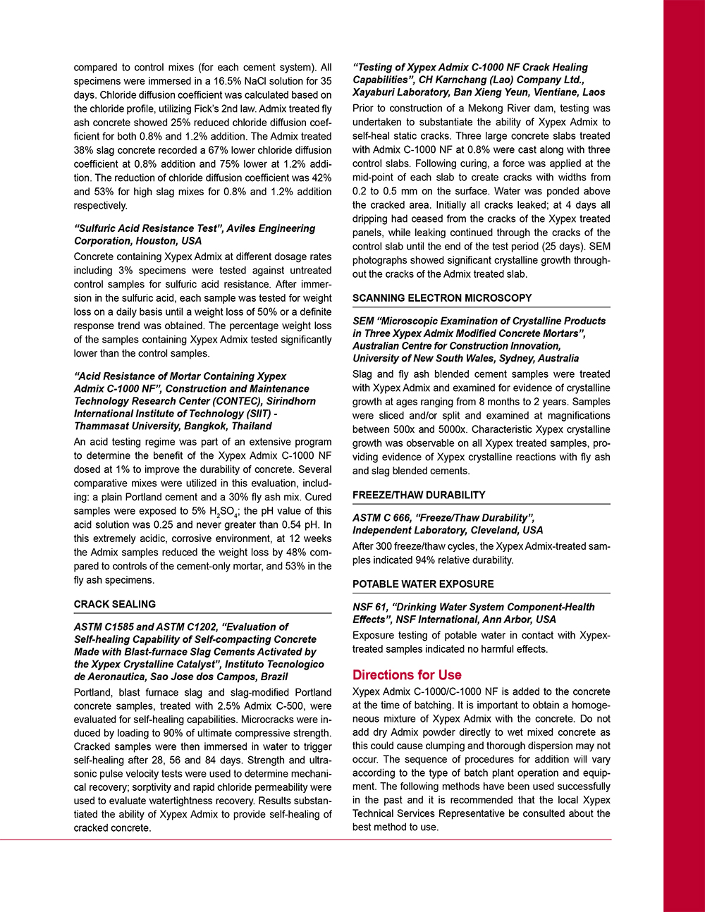 XYPEX ADMIX C-1000 - Page 3